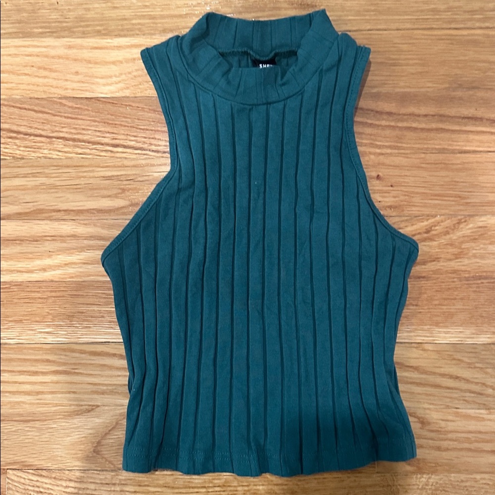 Green Crop Top